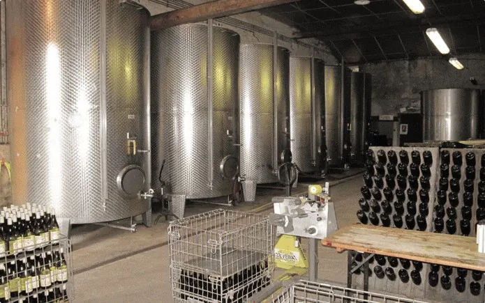 Les cuves inox de la coopérative